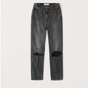 Abercrombie & Fitch Ultra High Rise Ankle Straight Jean